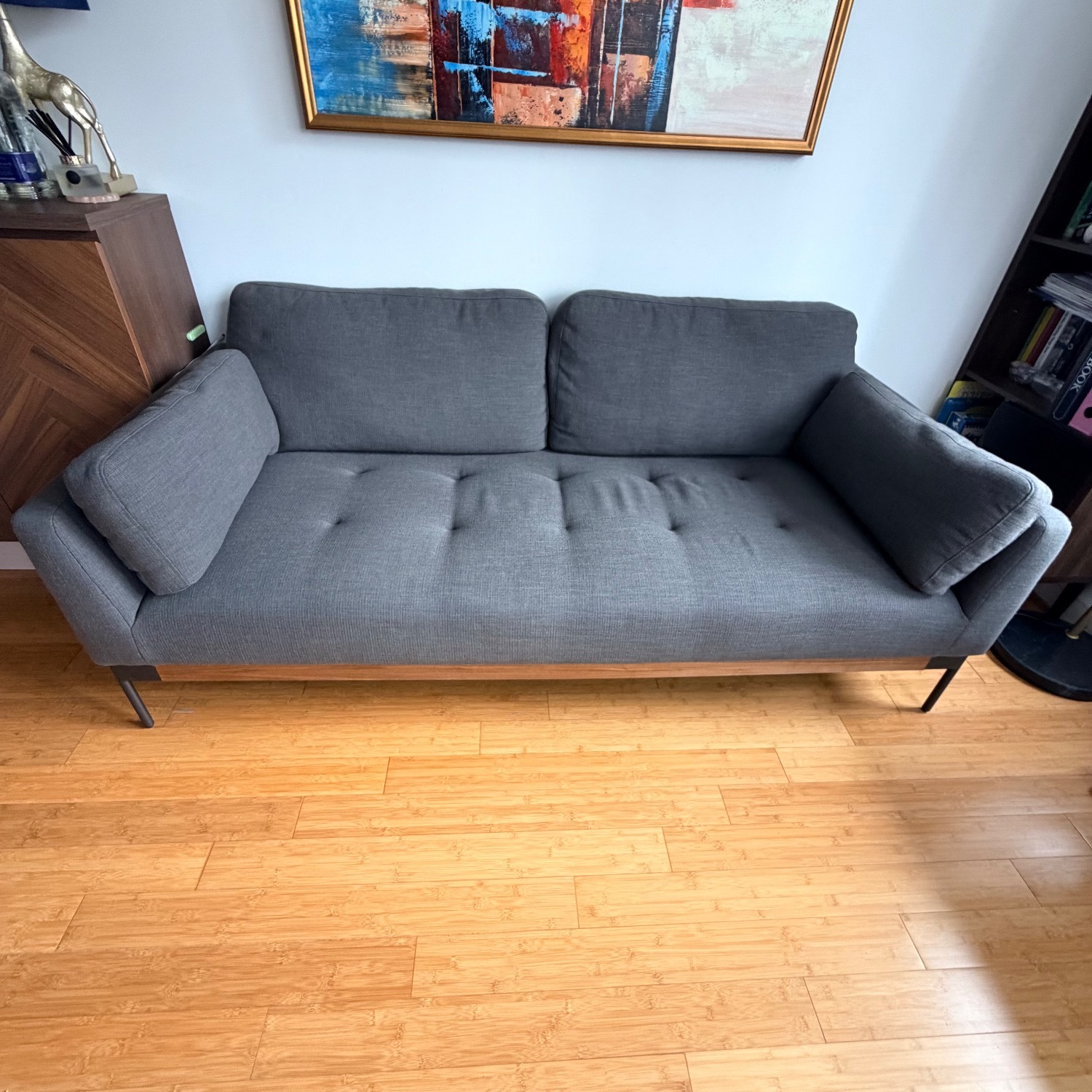 Castlery Ethan Dark Gray Fabric 3+ Piece Sectional - image-1