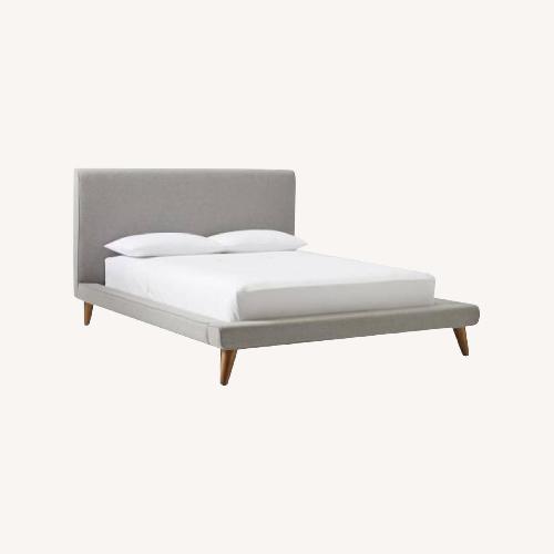 Used West Elm Mod Upholstered Bed - Queen for sale on AptDeco