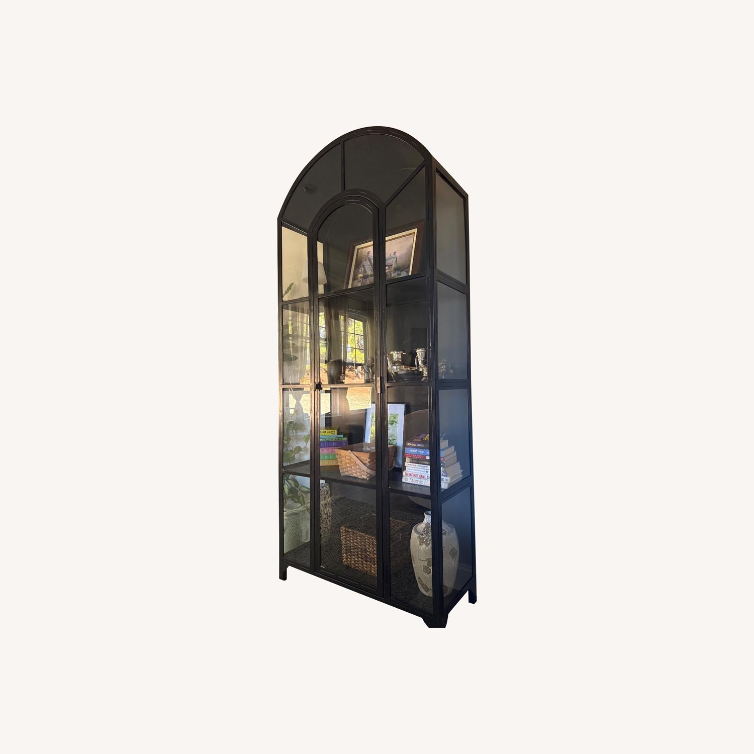 Crate & Barrel Ventana Black Metal Wall Shelf - image-6