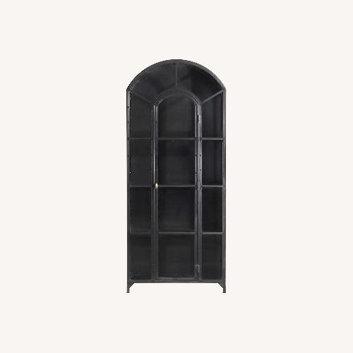 Used Crate & Barrel Ventana Black Metal Wall Shelf for sale on AptDeco