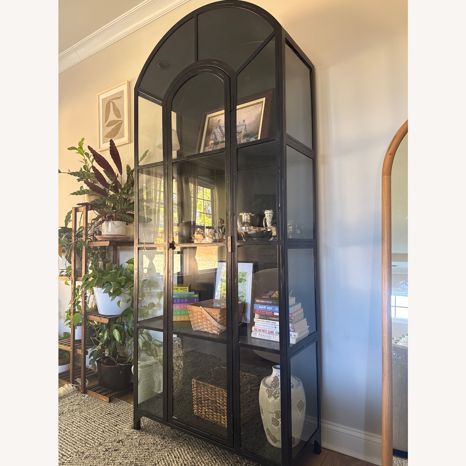 Crate & Barrel Ventana Black Metal Wall Shelf - image-2