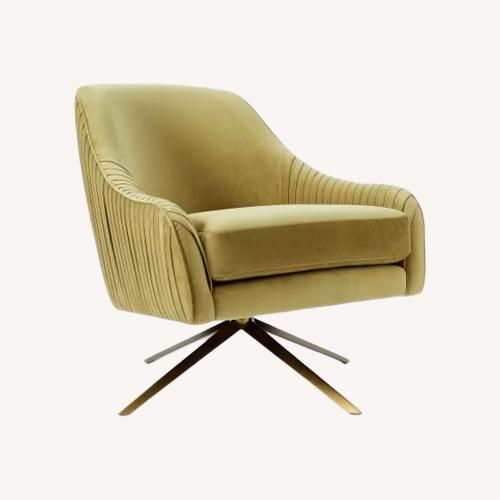 Used West Elm Roar & Rabbit™ Pleated Swivel Chairs, Set of 2 for sale on AptDeco