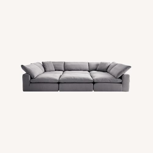 Used Dream Light Gray 3+ Piece Sectional for sale on AptDeco