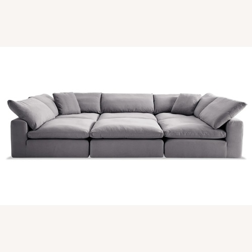 Used Dream Light Gray 3+ Piece Sectional for sale on AptDeco