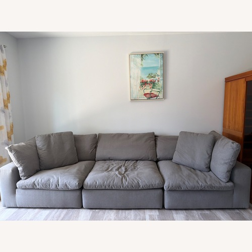 Used Dream Light Gray 3+ Piece Sectional for sale on AptDeco