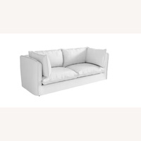 Dwell Studio White Fabric Loveseat