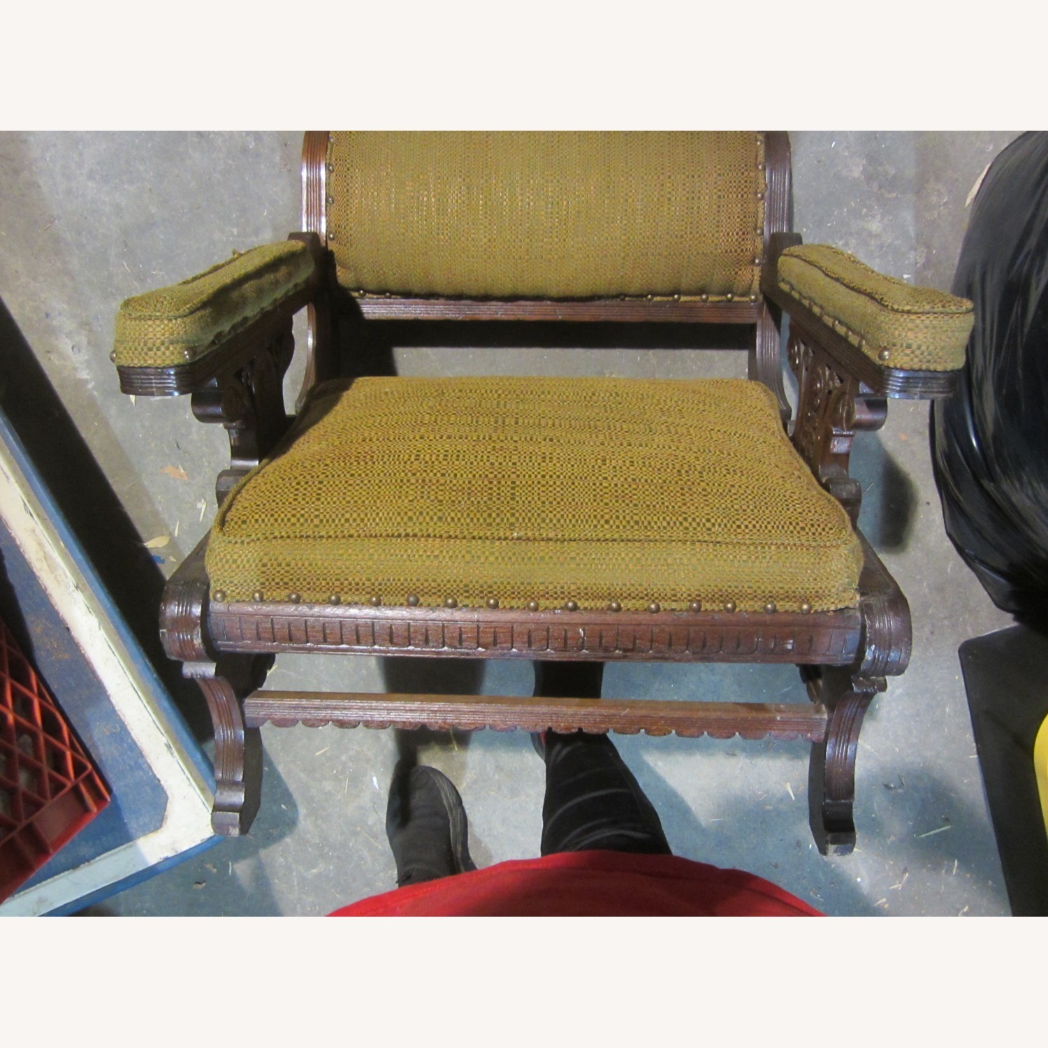 Vintage/Antique Finds Dark Brown Accent Chair - image-4