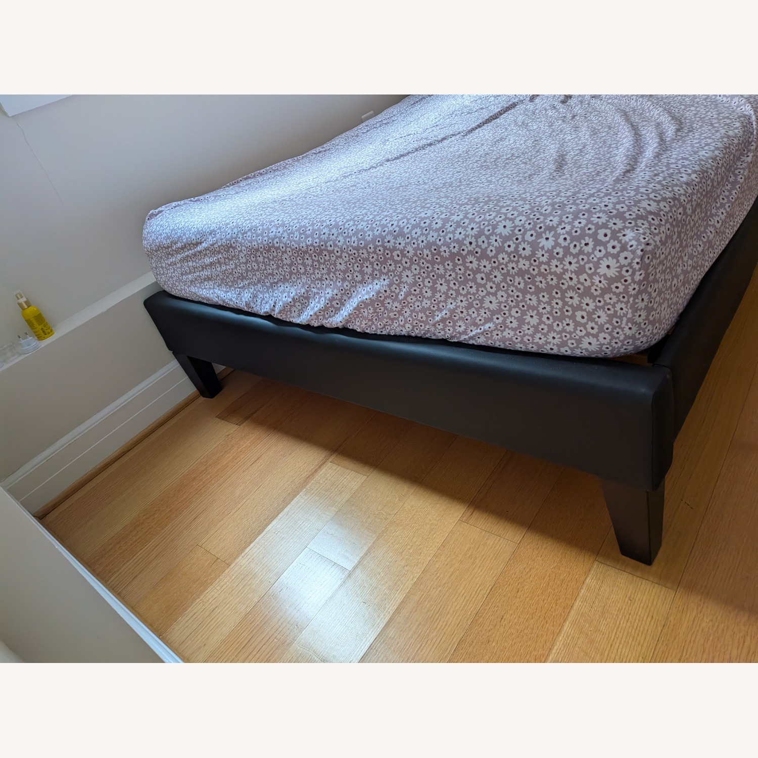 Baxton Studio Black Faux Leather Full Bed - image-3