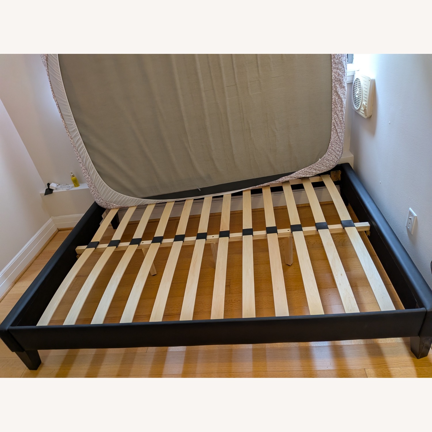 Baxton Studio Black Faux Leather Full Bed - image-2