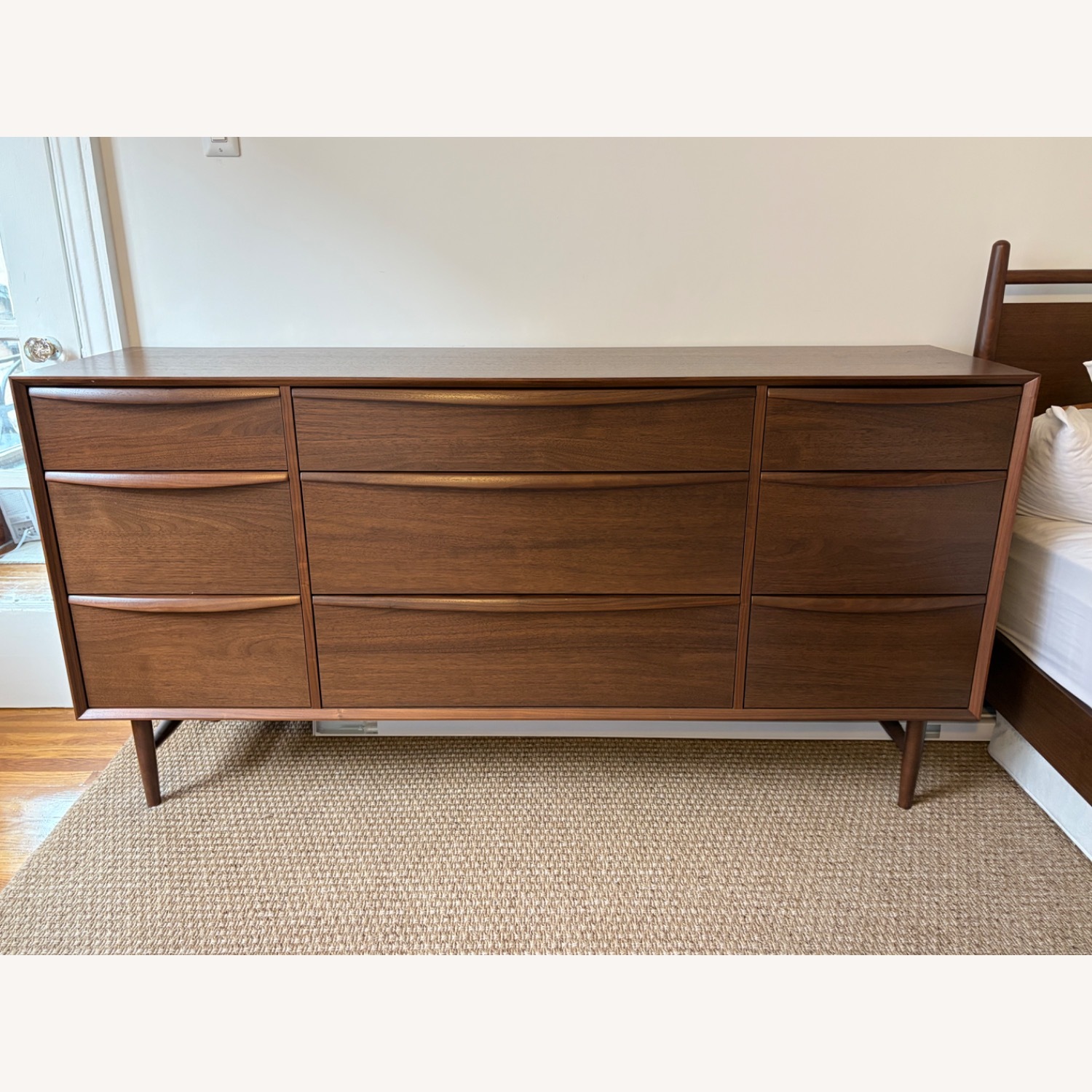 Article Lenia 9-Drawer Triple Dresser - Walnut - image-1