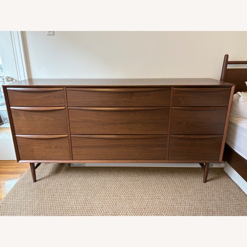 Used Article Lenia 9-Drawer Triple Dresser - Walnut for sale on AptDeco