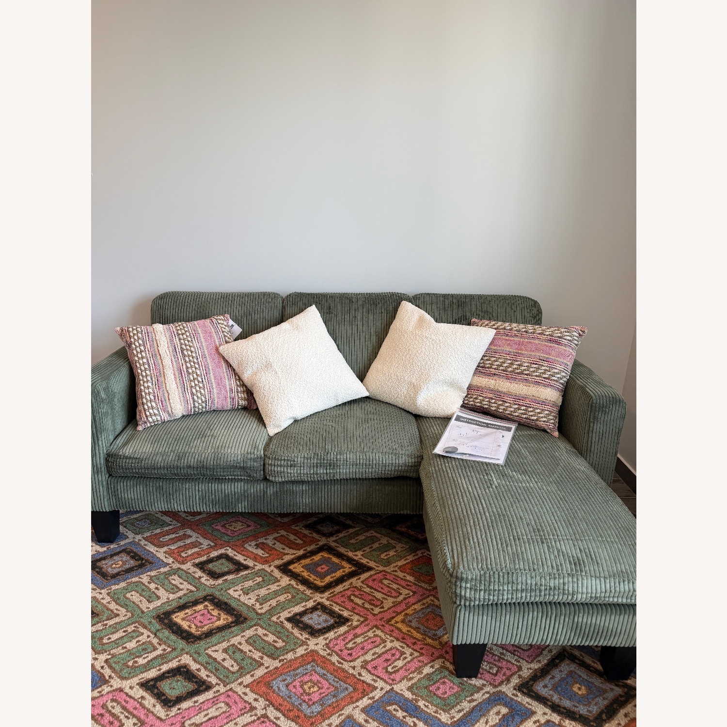 Wayfair Green Sectional  - image-1