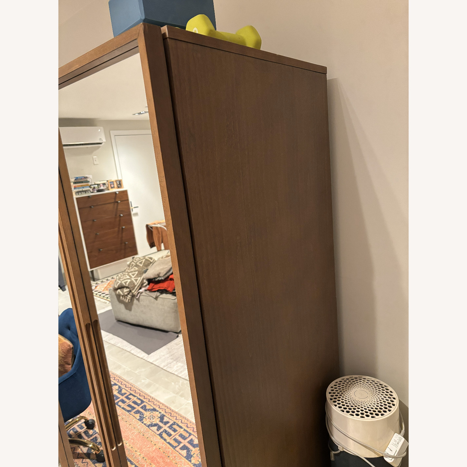 CB2 Reflection Acacia Wardrobe - Dark Brown - image-3