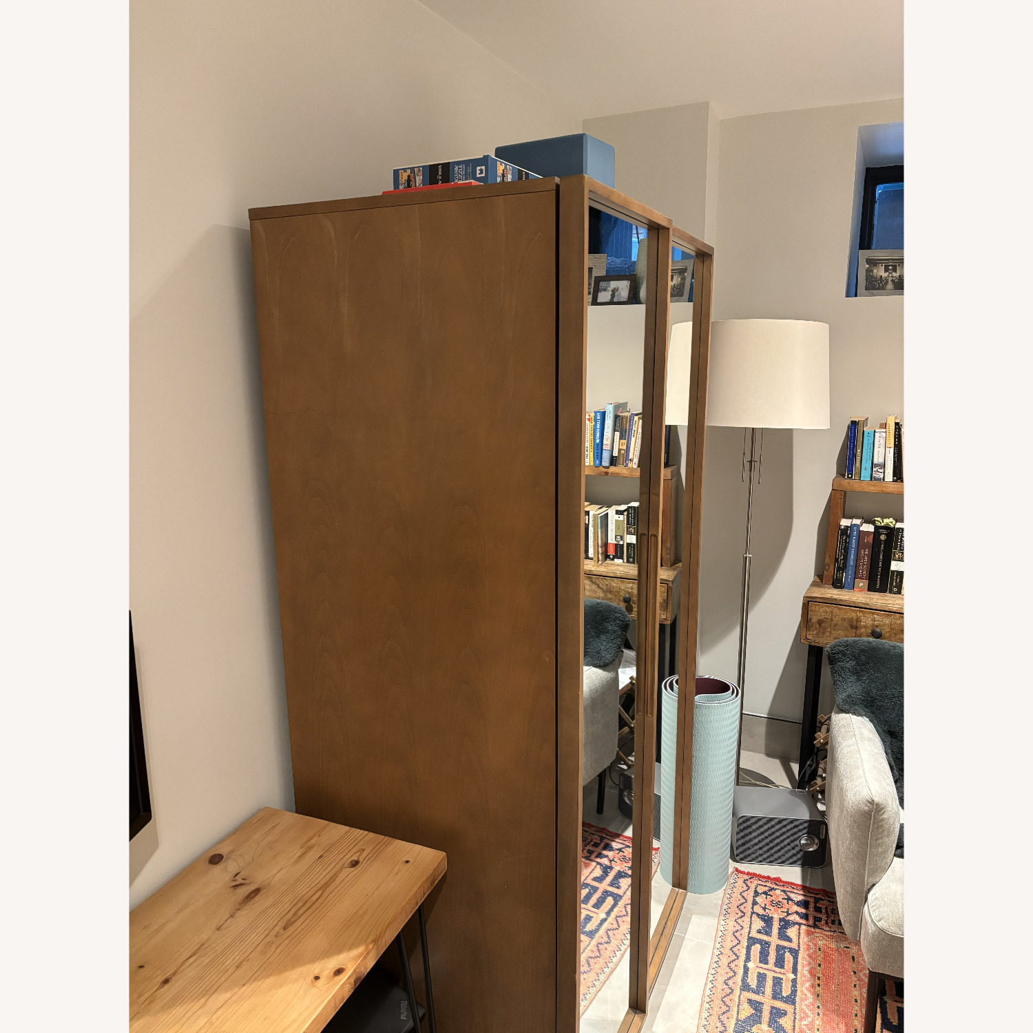 CB2 Reflection Acacia Wardrobe - Dark Brown - image-2