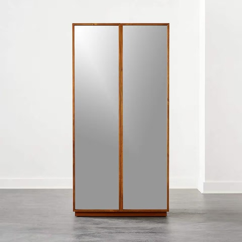 Used CB2 Reflection Acacia Wardrobe - Dark Brown for sale on AptDeco