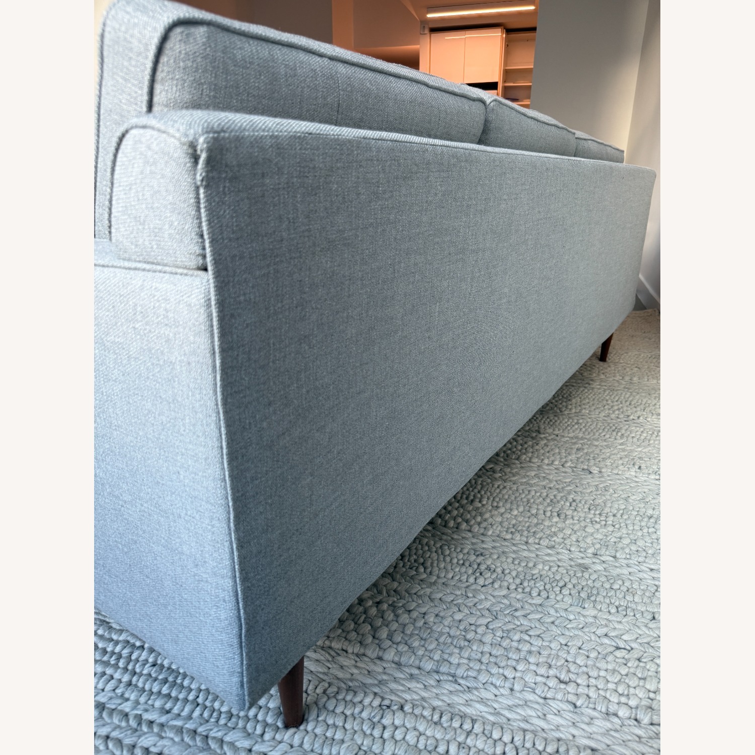 West Elm Drake Frost Gray Drake Sofa Reversible chaise - image-6