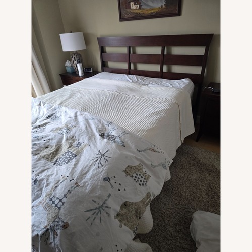 Used Queen Size Wood Bed for sale on AptDeco