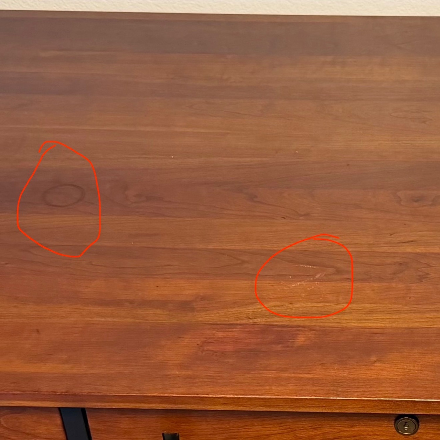 Ethan Allen Dark Brown Wood Desk - image-2