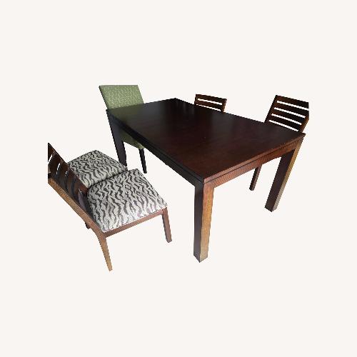 Used Ethan Allen Dark Brown Wood Dining Sets for sale on AptDeco