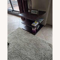 Ethan Allen Dark Brown Wood Side Table
