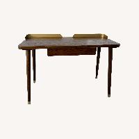 Houzz Dark Brown Wood Desk