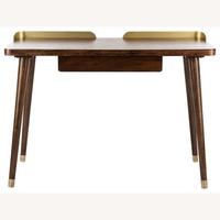 Houzz Dark Brown Wood Desk