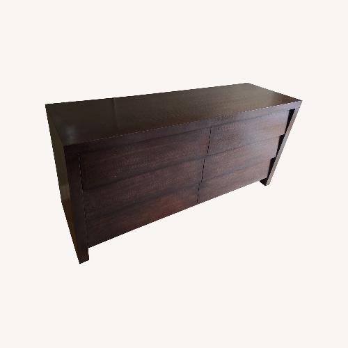 Used Ethan Allen Dark Brown Wood Dresser for sale on AptDeco