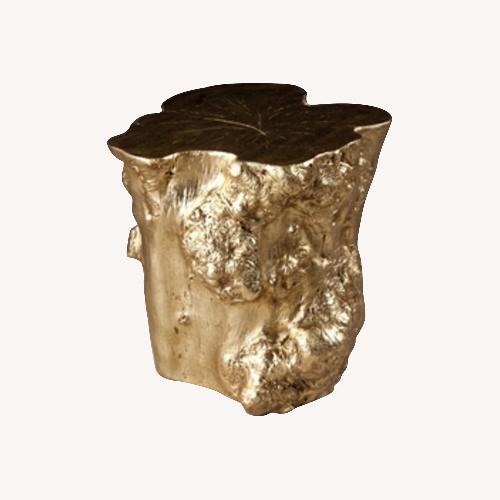 Used Gold Log Side Table for sale on AptDeco