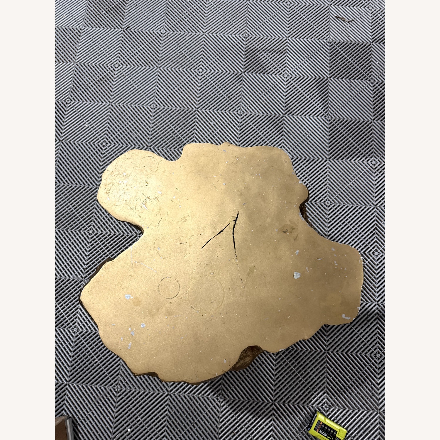 Gold Log Side Table - image-2