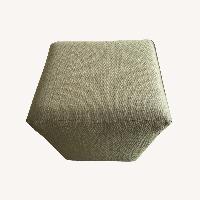 Ethan Allen Green Ottoman