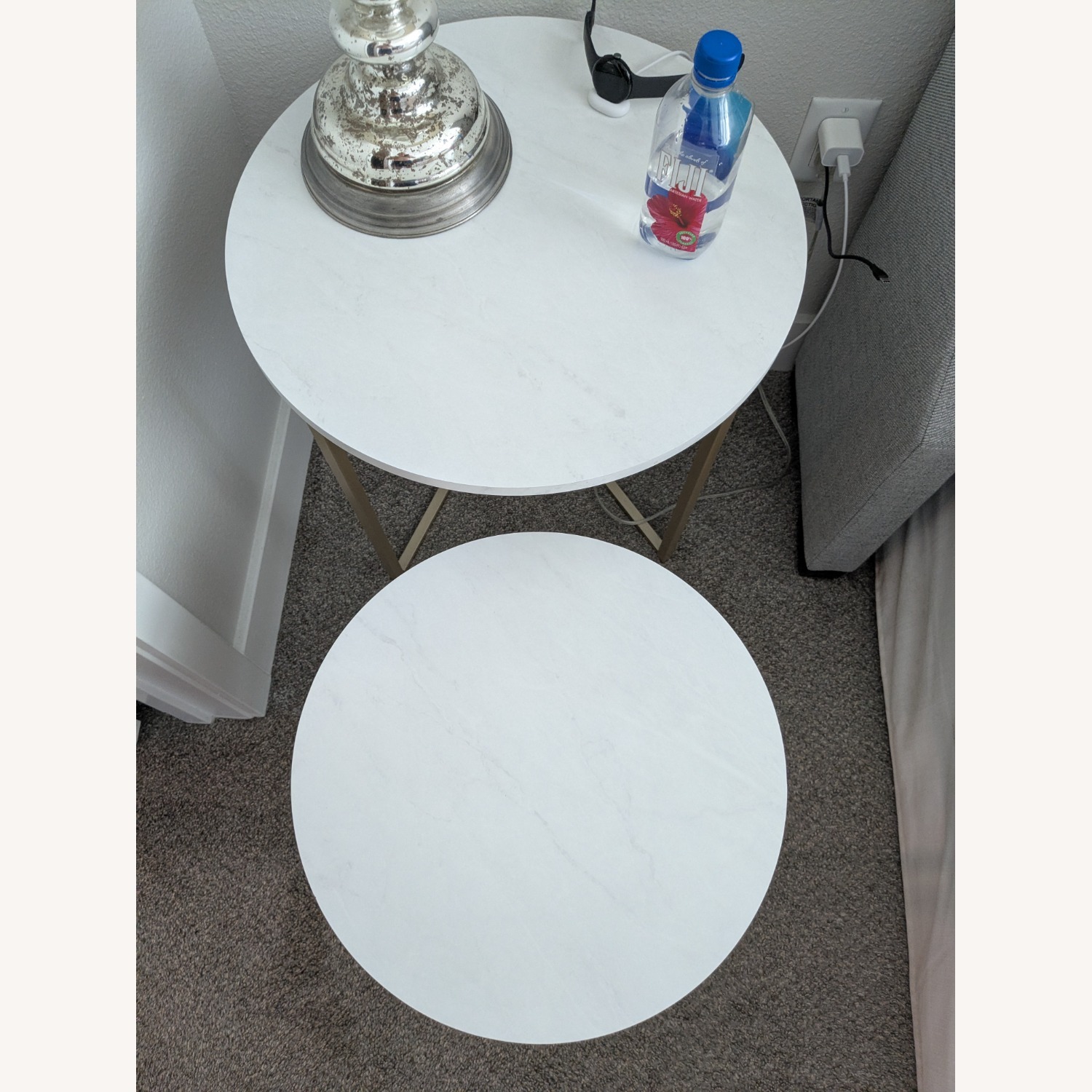 Wayfair White Metal Side Tables - image-3