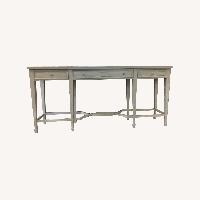 Bernhardt Furniture Light Gray Wood Side Table