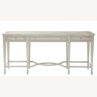 Bernhardt Furniture Light Gray Wood Side Table