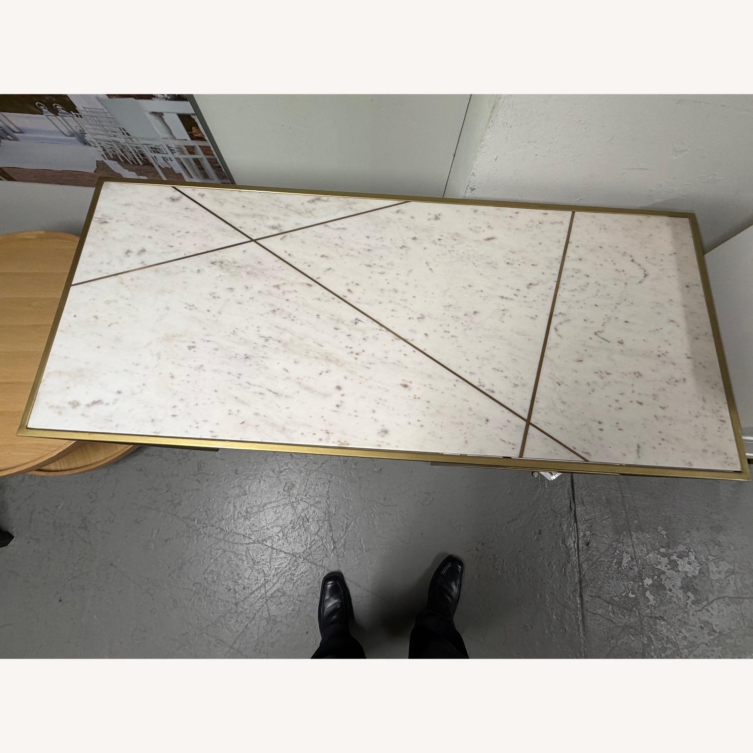 Thrive Furniture Tropius Desk White Marble Desk - image-3