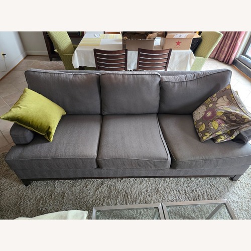 Used Ethan Allen Light Gray 3+ Seater Sofa for sale on AptDeco