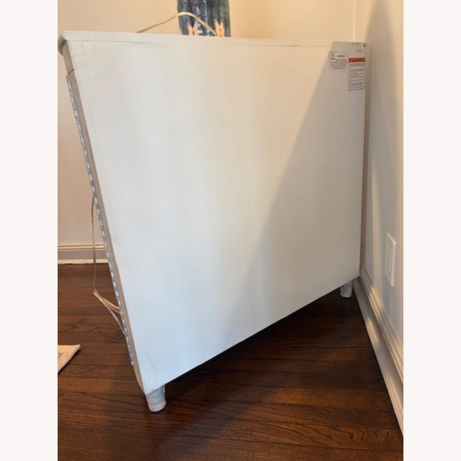 Light Gray Wood Demilune Cabinet - image-4