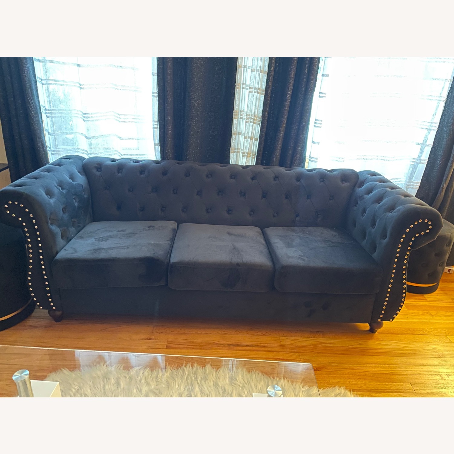 Wayfair Gosser 82.6'' Velvet Sofa - image-5