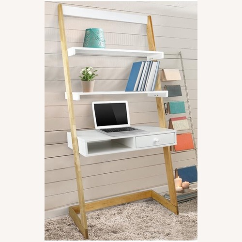 Used White Wood Desk for sale on AptDeco