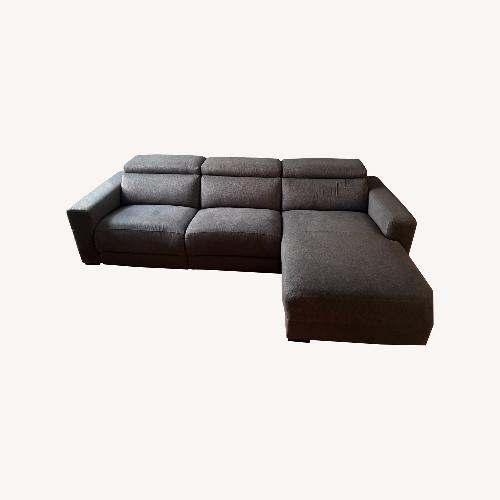 Used Fabric Sectional with Recliner for sale on AptDeco