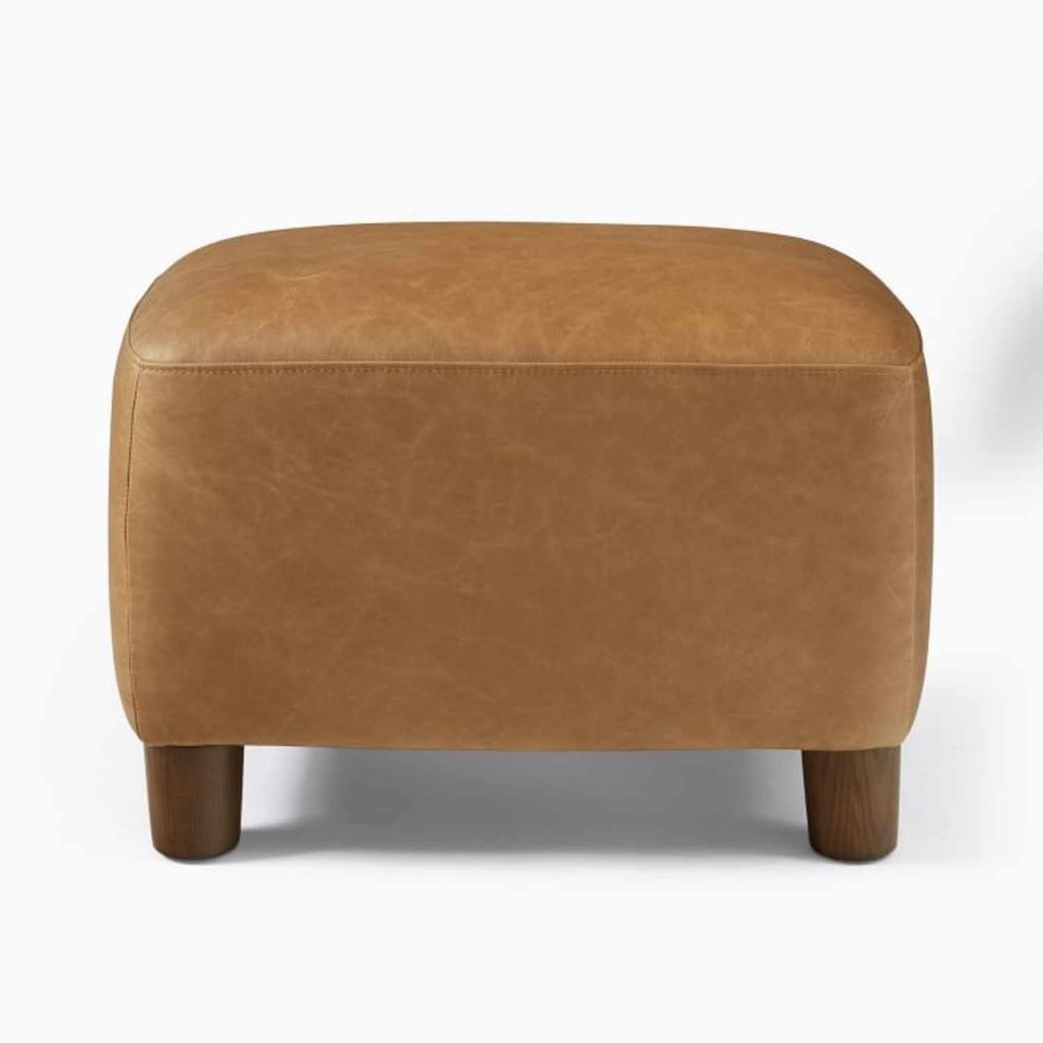 West Elm Teddy Light Brown Leather Armchair - image-3