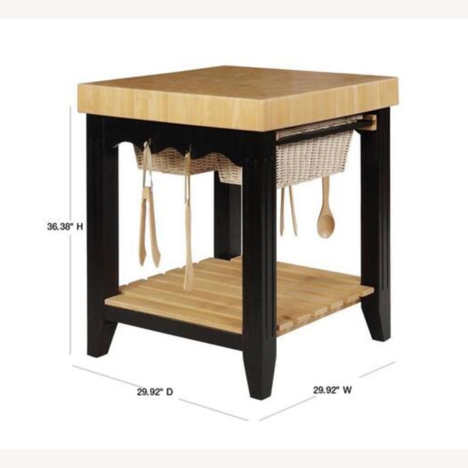 Black Kitchen Island Butcher Block - image-3