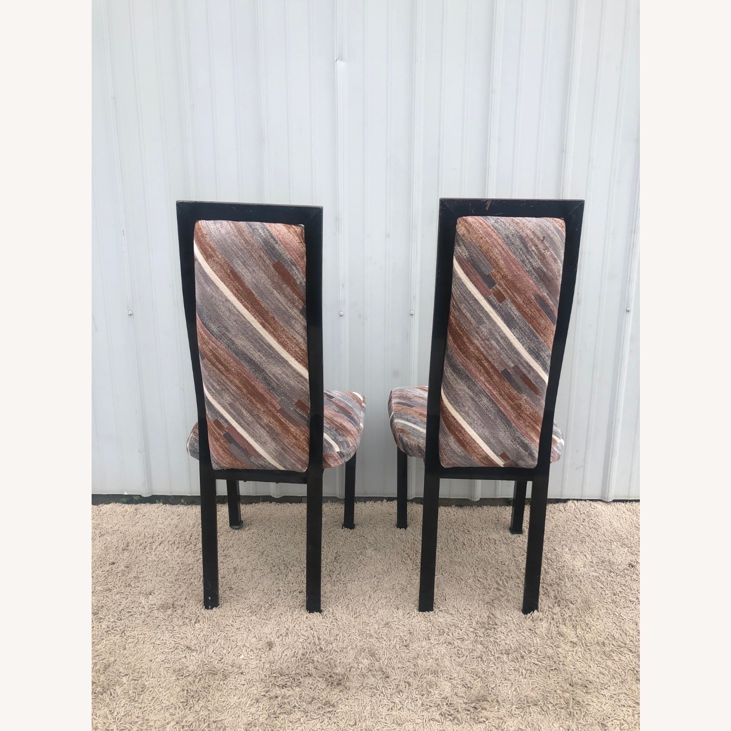 Set of 4 1980s Dining Chairs with Pastel - image-9