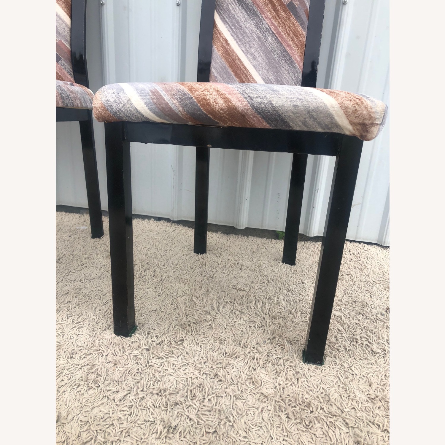 Set of 4 1980s Dining Chairs with Pastel - image-12