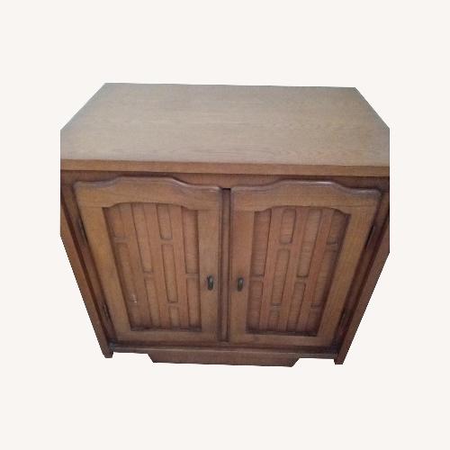 Used Brown Wood Antique Nightstand for sale on AptDeco