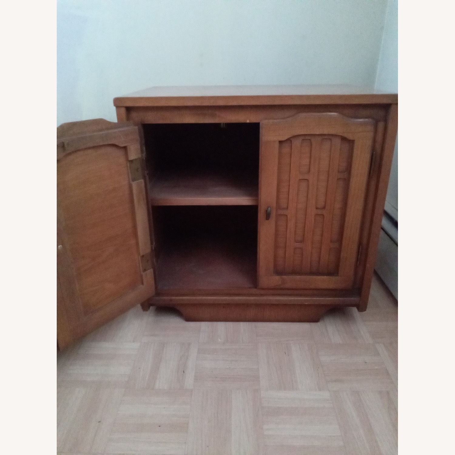 Brown Wood Antique Nightstand - image-3