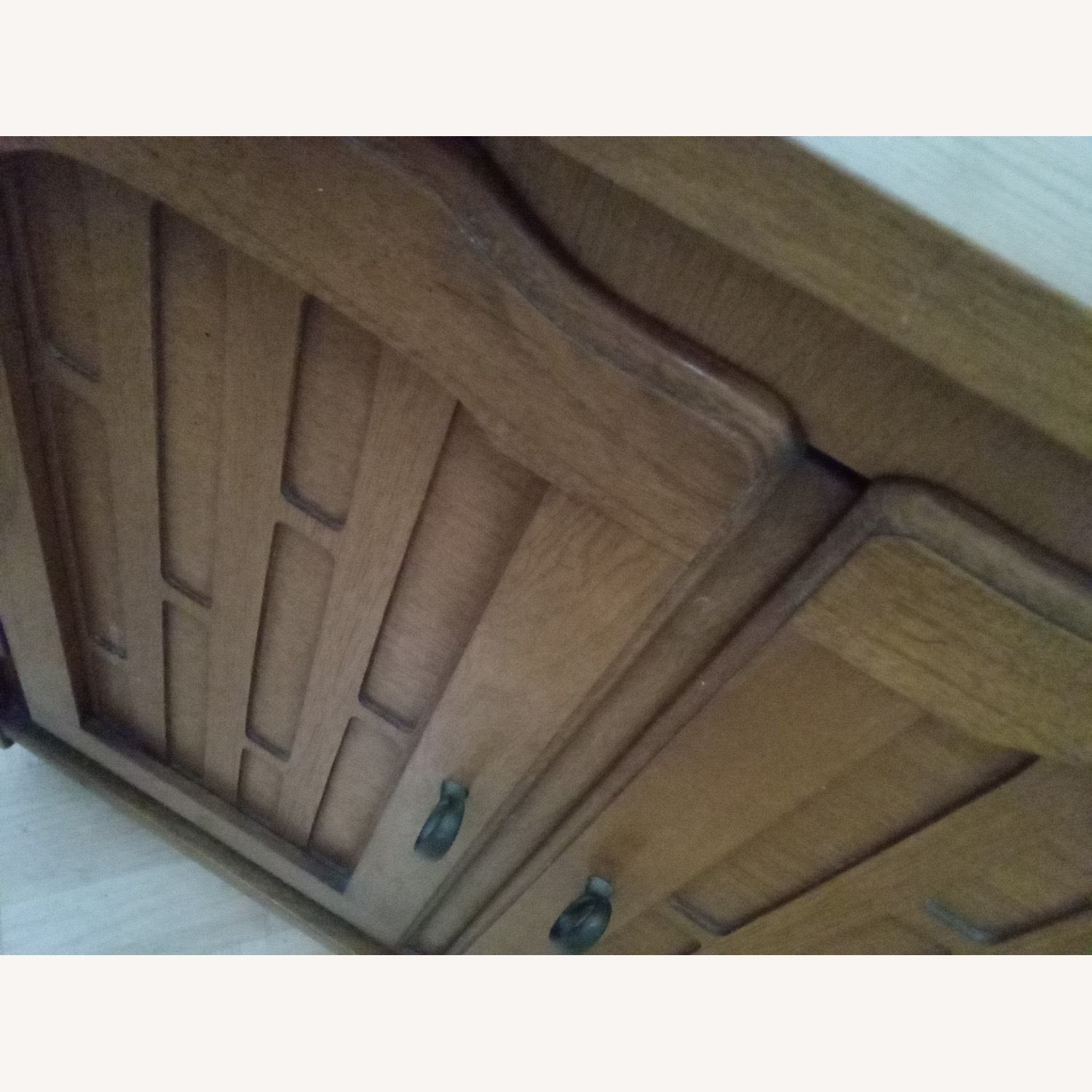 Brown Wood Antique Nightstand - image-4