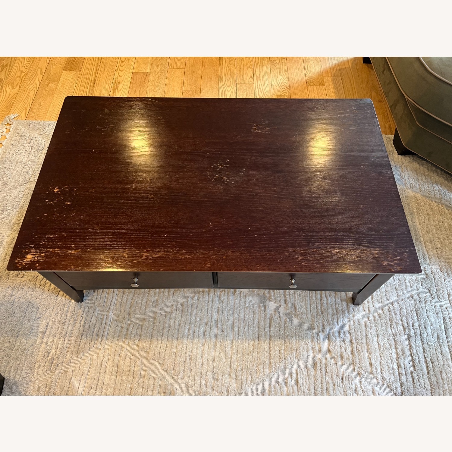 Brown Wood Coffee Table - image-2