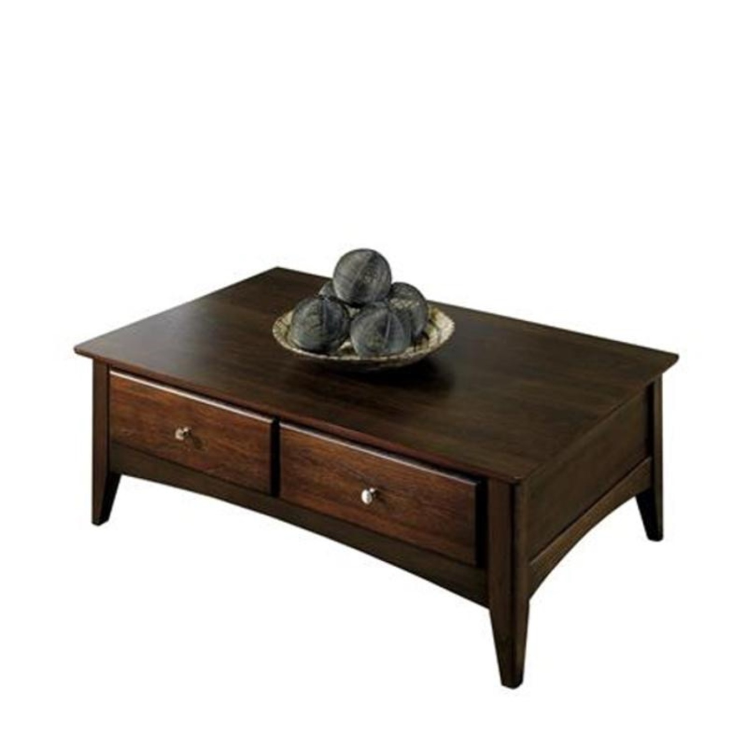 Brown Wood Coffee Table - image-4