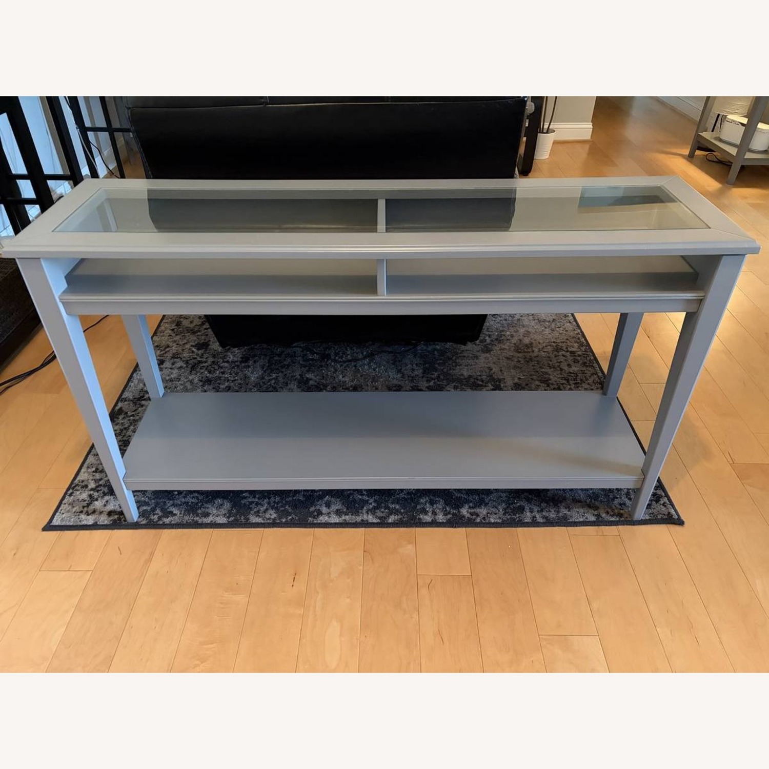 IKEA Liatorp Light Gray Console Table - image-1