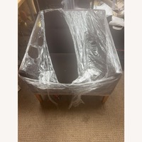 Dark Brown Fabric Armchair